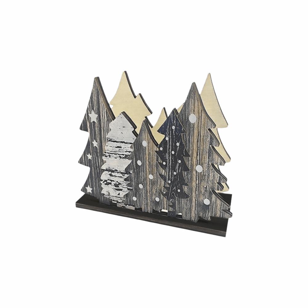 Convenient Table Decoration Unique Wooden Tree Decoration Gift Christmas Tissue Holder Office
