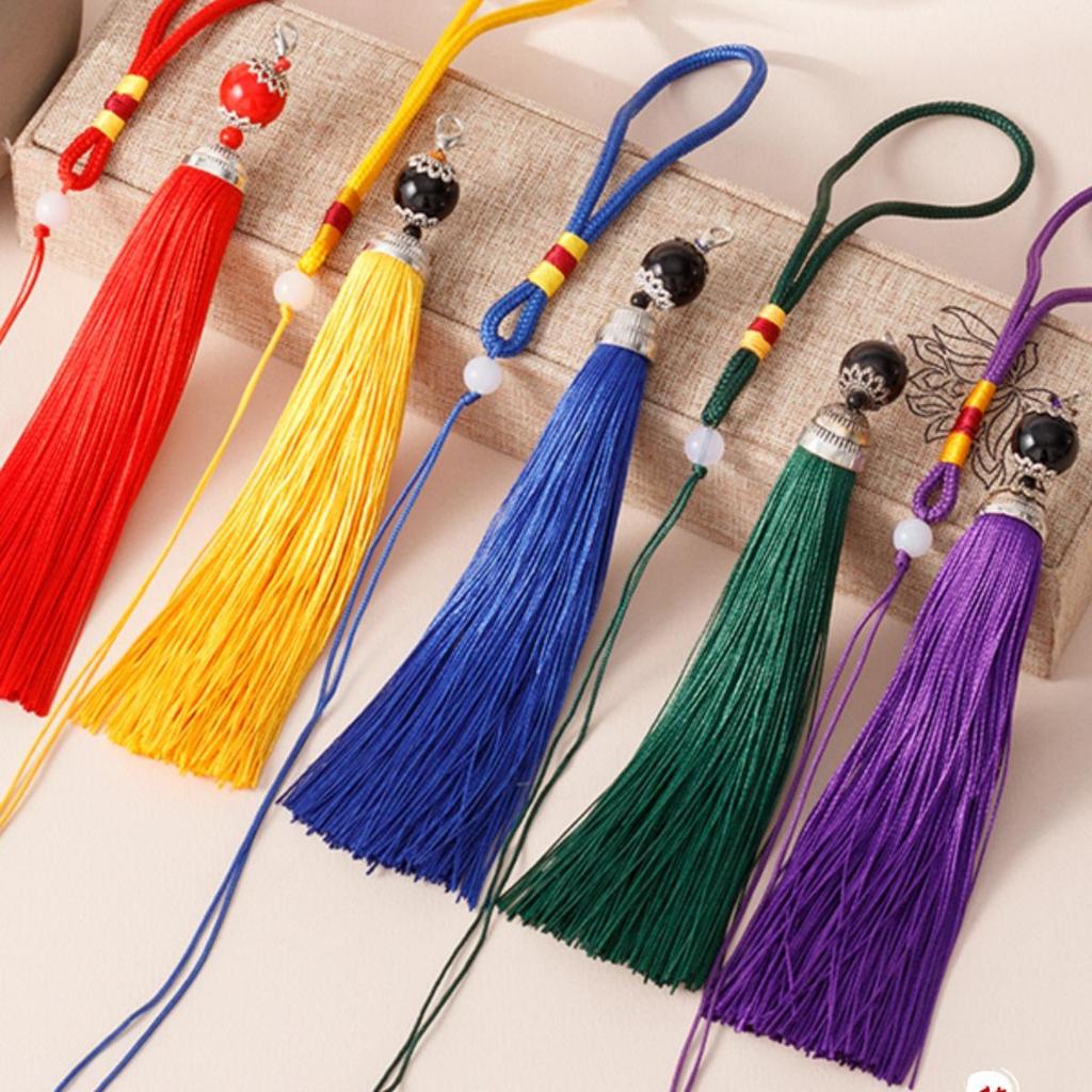 Handmade Chinese Knot Tassel Gourd Charm - DIY Car Hanging Ornament & Musical Instrument Accent