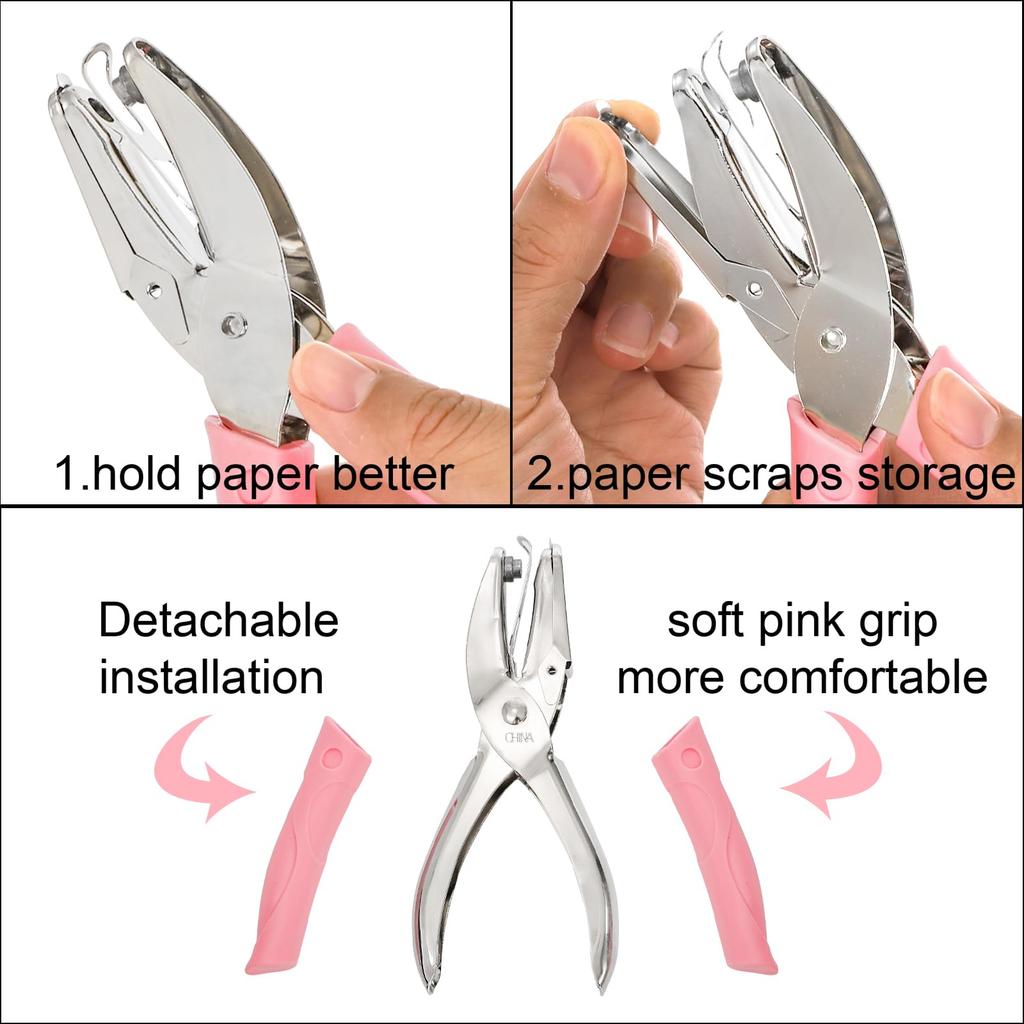 Cute Single Hole Puncher Scrapbooking Paper Punches Kawaii Star Heart Circle Hole Punch DIY Craft Shape Cutter Perforator 2025