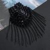 Party Club Punk Handmade Fringed Shoulder Stamp Dress Decoration Tassel Metal Epaulet Rivet Shoulder Pad Brooch