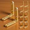 12Pcs Zinc Alloy 90 Degree Hinges for Wooden Box Chest Small Decorative Jewelry Box Cabinet Hardware Miniature Furniture Hinges