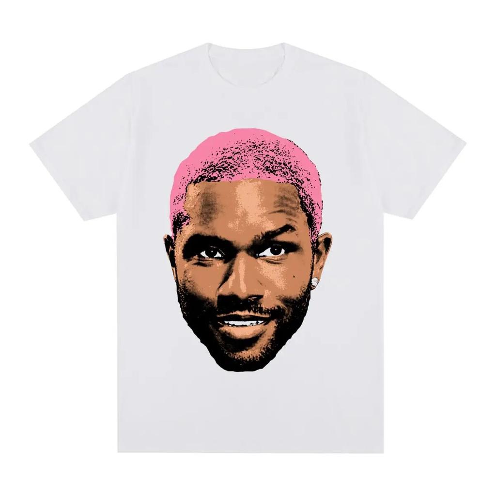 Frank Vintage T-shirt Blond Hip Hop Pop Music Singer R&B Cotton Unisex T Shirt New Tee Tshirt WoUnisex Tops