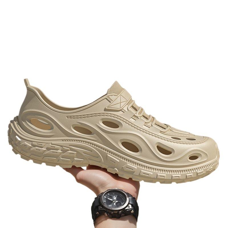 hole shoes thick heel men's new summer wear sports deodorant non-slip eva thickened bottom cool slippers men