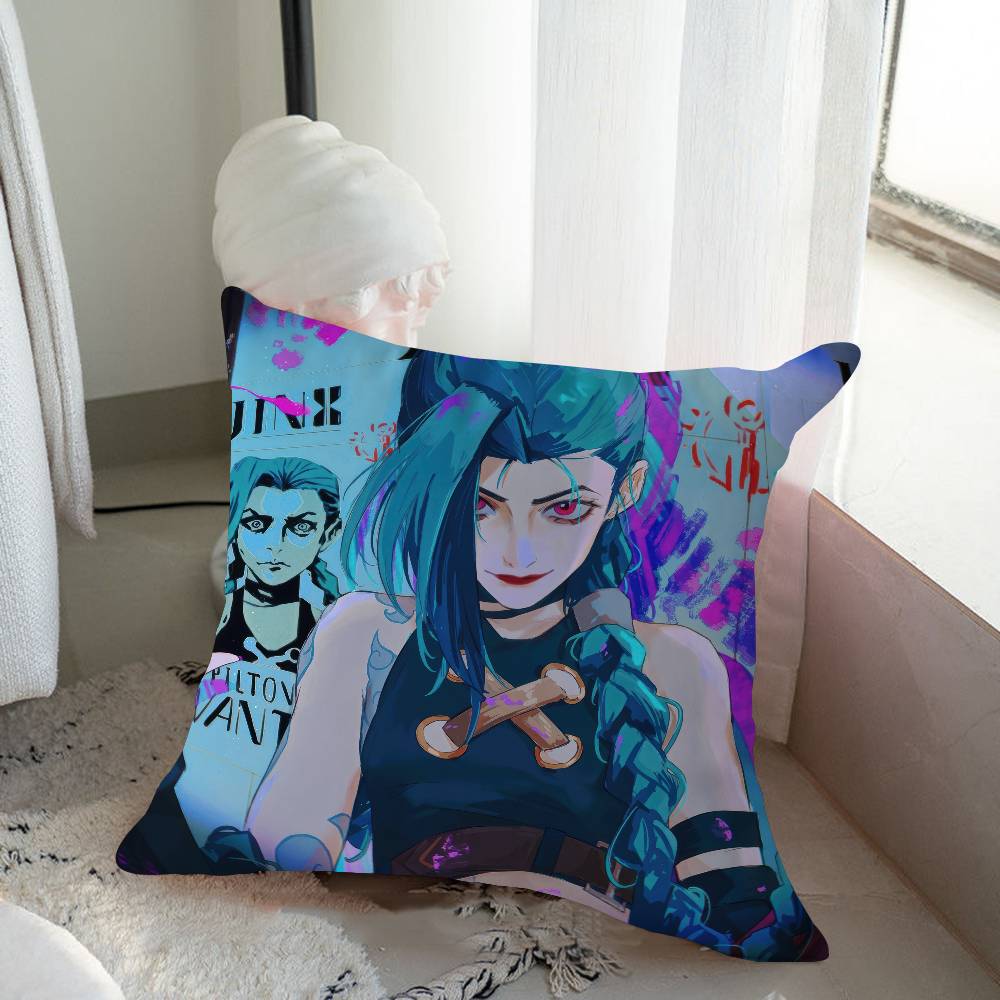 Cartoon Animation J-Jinx Cushion Cover Inches Farmhouse Decor Home Throw Pillow Covers For Couch Decorations