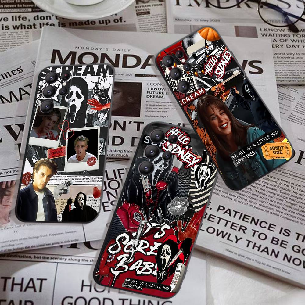 Horor S-scream Dead Phone Case For Samsung S 24 Fe 25 Ultra Plus 20 Lite 21 30 22 23 24 22 Ultra 5G Fundas