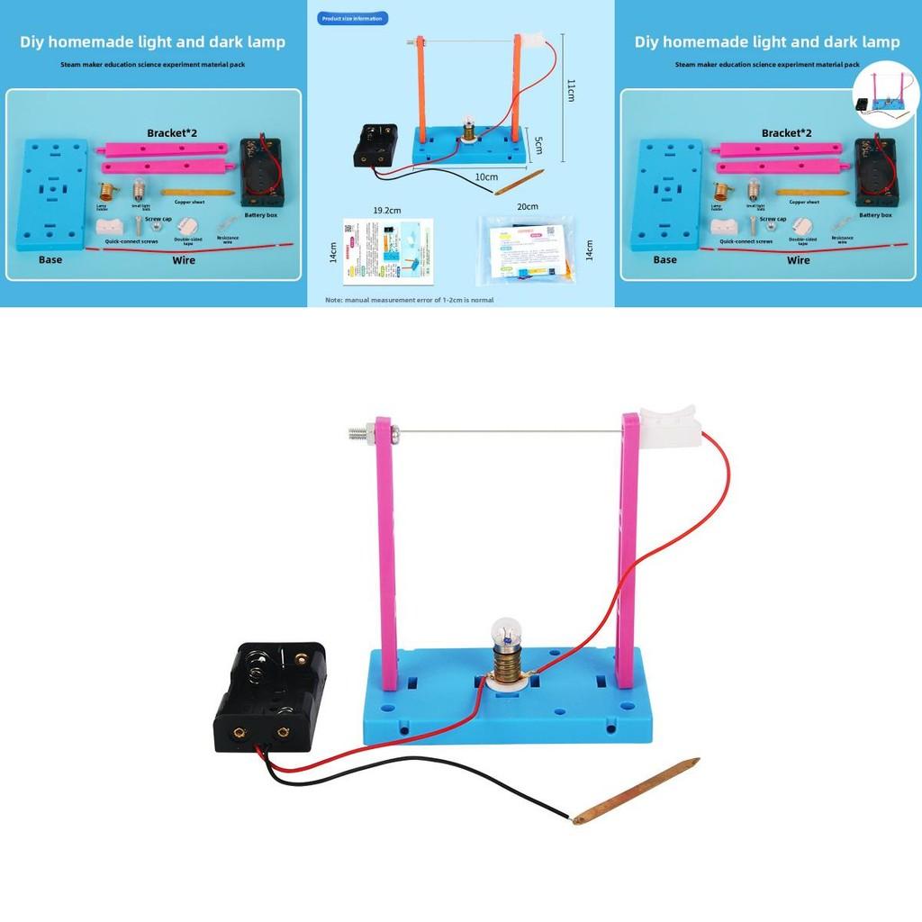Diy Science Experiment Kit With Light And Dark Lamp For Student Learning