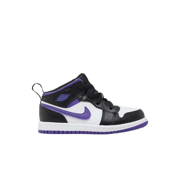 Kids' Sneakers Nike Jordan 1 Mid Dark Iris (TD) Black/Dark Iris-White