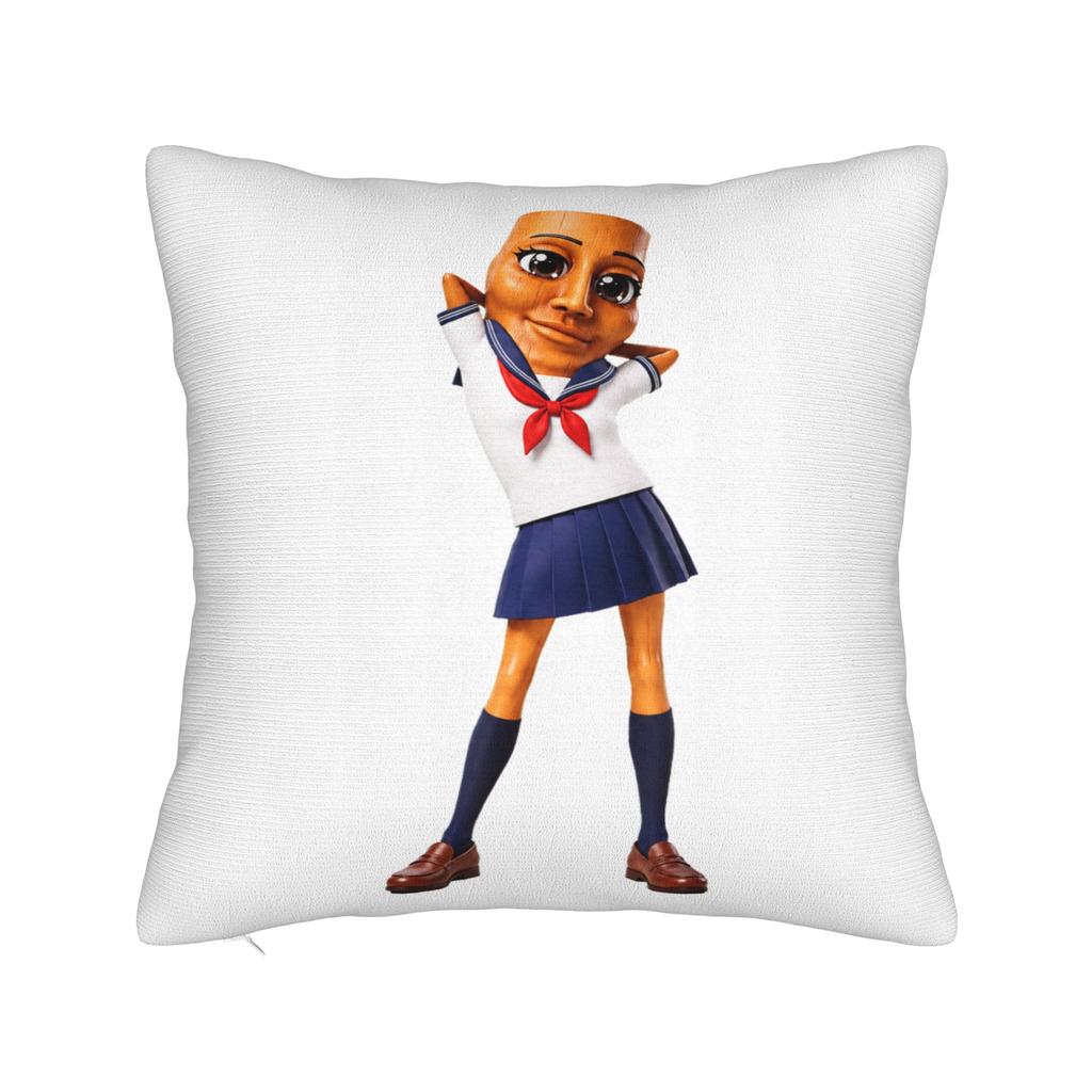 Tung Tung Tung Sahur Pillowcase Printed Cushion Cover Decoration Pillow Case Cover Home Zippered