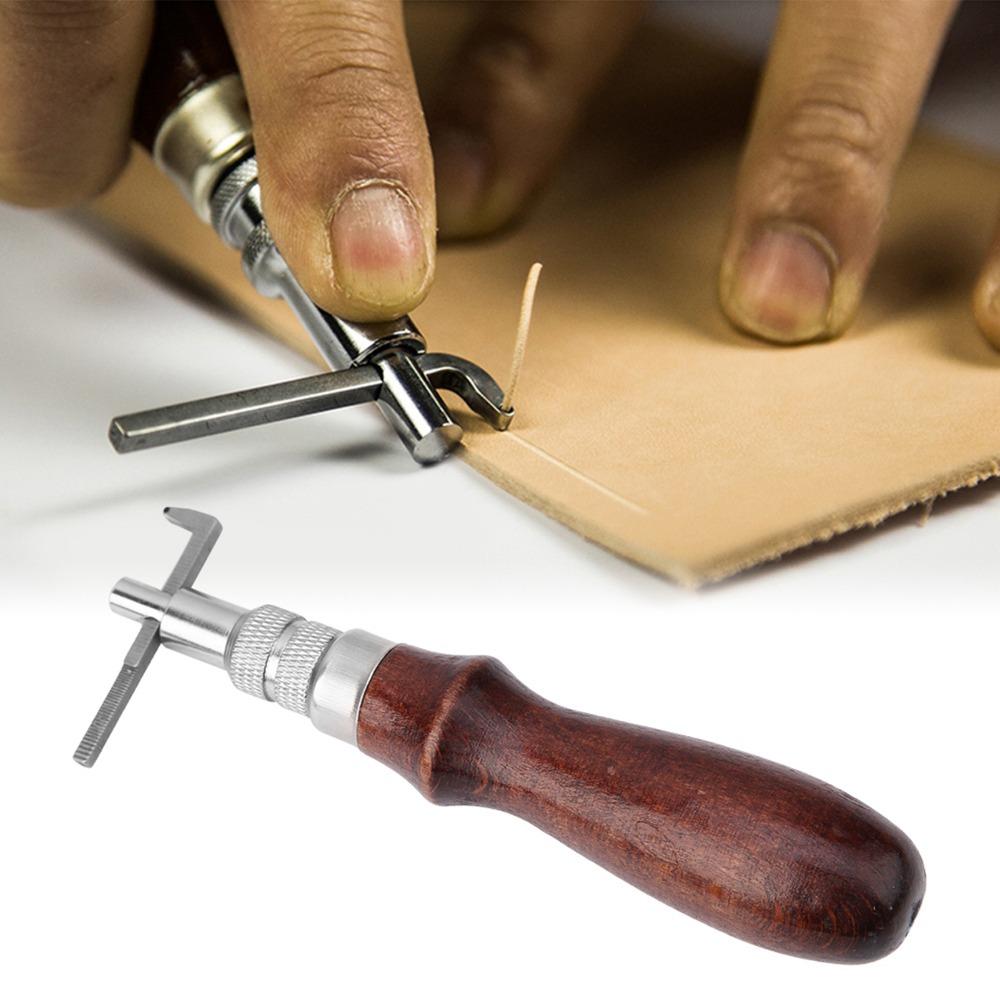 Adjustable Depth Stitching Groover Tool Adjustable Groover Notcher  DIY Leather Craft