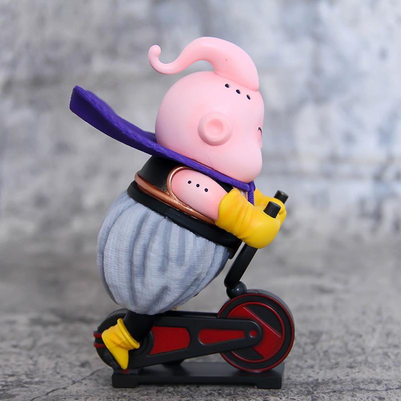 12cm Anime Dragon Ball Majin Fat Buu Cycling Figures Pvc Figures Model Toys Dolls Gifts