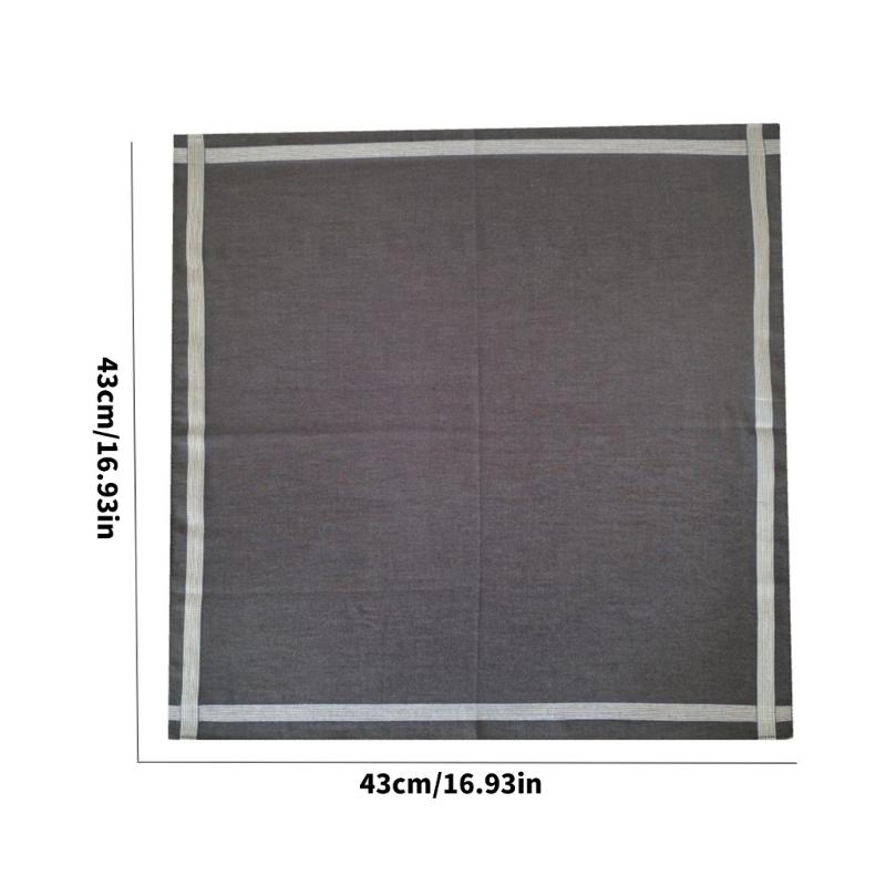 3 SZTUKI Męskie Chusteczki z Winylowymi Wzorami Miękka Bawełniana Chusteczka do Codziennego Użytku i na Event 43x43cm