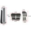 Car Pedal Pad Cover For Nissan X-trail T32 Qashqai Rogue Sport J11 For Renault Kadjar Koleos QM6 MT AT Fuel Brake Footrest Pedal