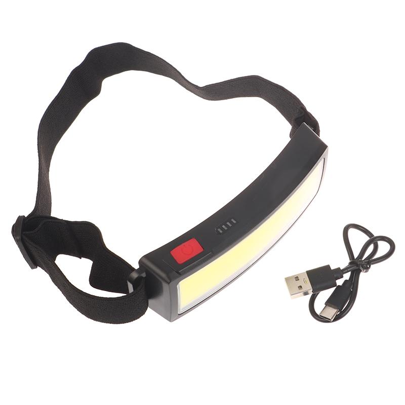Cob Portable Led Headlights 3 Mode Outdoor Headlight Built In Battery Usb Rechargeable Head Lamp Camping Fishing Climbing Lanter