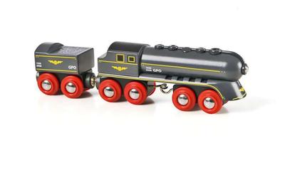 Brio Black Express Train for Ages 3 and Wooden Toy Electric Gift 33697, Up. [Toy, Train, Locomotive, Car, Vehicle, (Birthday/Christmas)]
