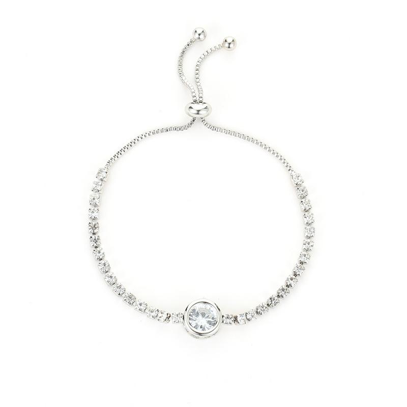 Colorful Zircon Butterfly Drawstring Bracelet Women's Cute Bow Knot Silver Adjustable Bracelet Fashion Birthday Jewelry Gift
