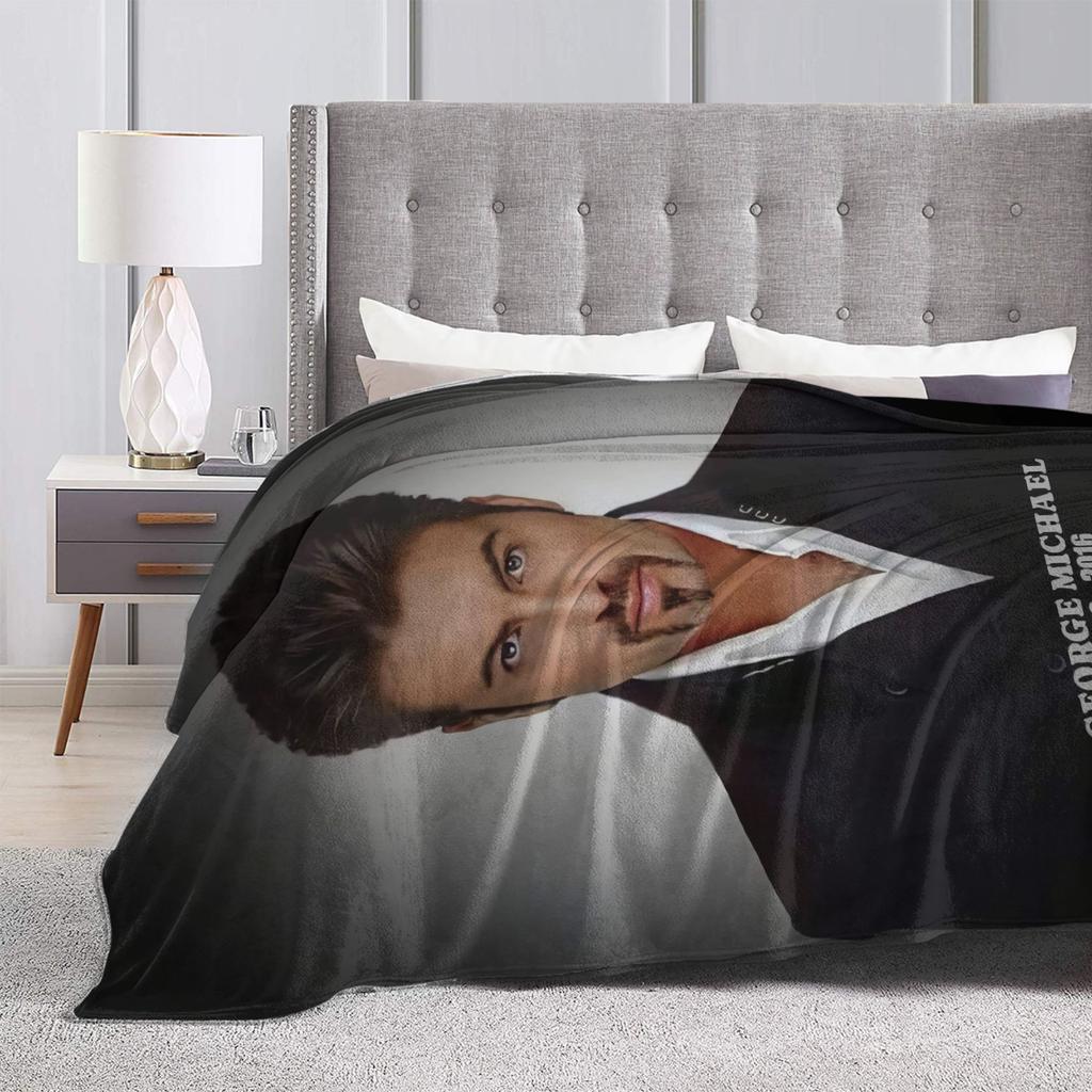 George Michael Decke Qualität Super Weiche Kuscheldecke Winter Kinder Erwachsene Sofa Bett Muster Tagesdecke