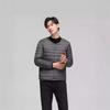 Down men's light down jacket, round neck fashion thin large size men's jacket