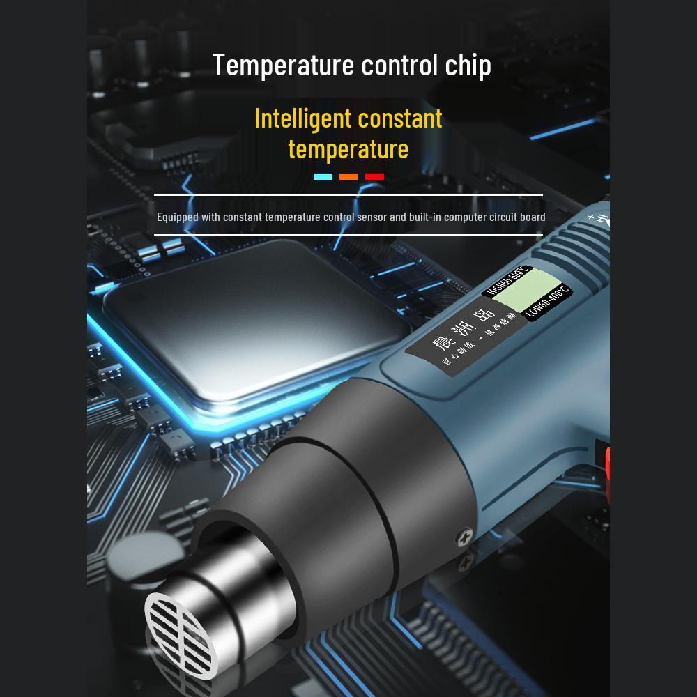 High-Power Portable Heat Gun for Electronic Repairs and Heat Shrink Applications