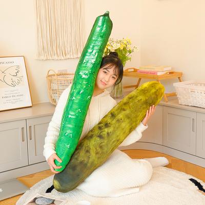 Cartoon Personality Simulation Cucumber Pillow Plush Toy Green Cucumber Doll Boyfriend Pillow Girl Doll