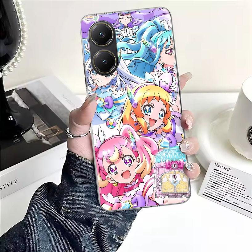 Pretty Cure Anime Soft Phone Case For Xiaomi Redmi 15C 15 13C 13 Poco X5 X6 X7 F7 Ultra M7 12C 12 10 10C 9C 9A 9T 9 Fundas Poco