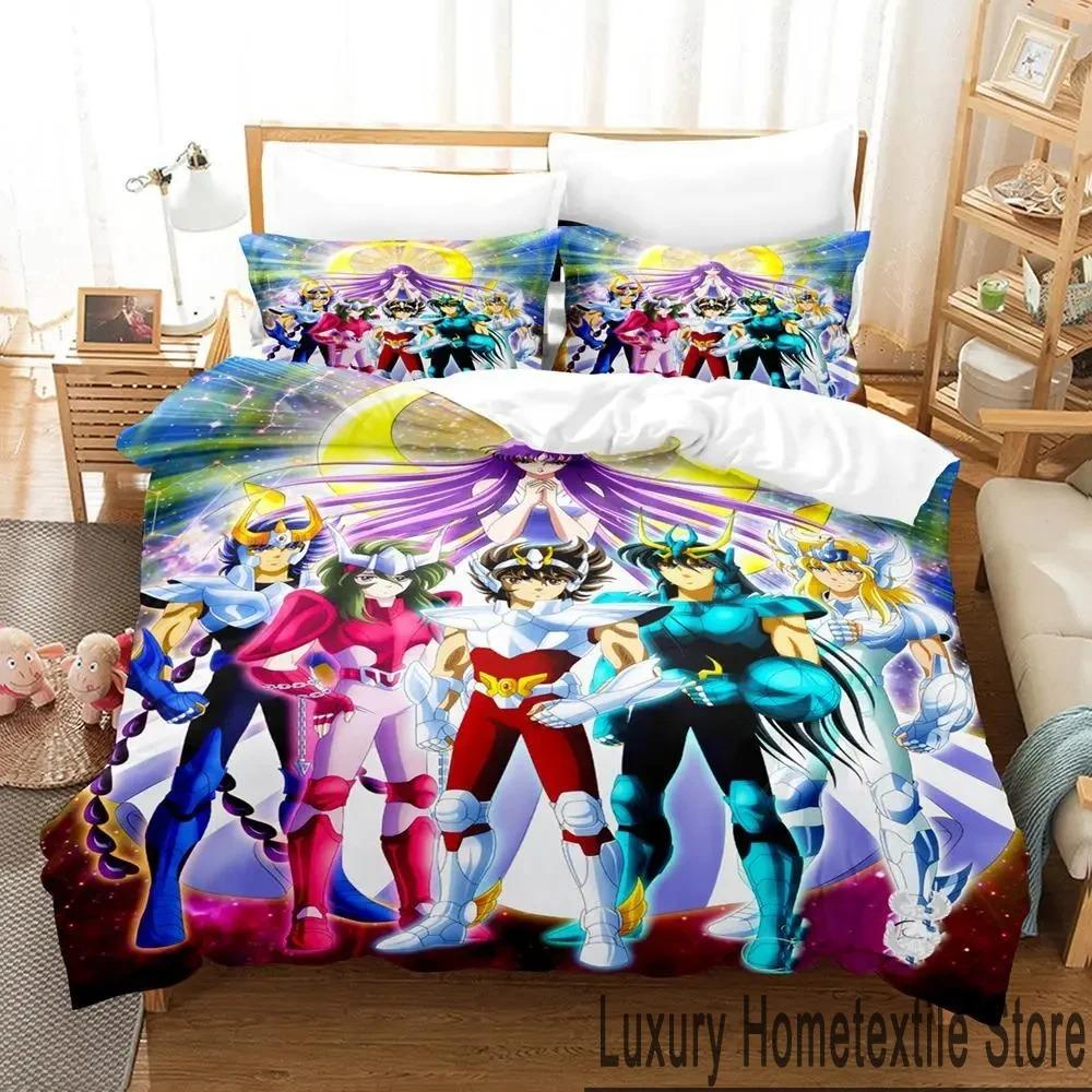 

3D-принт аниме Saint Seiya комплект постельного белья для мальчиков и девочек Twin Queen King Size пододеяльник наволочка кровать для мальчиков для взрослых домашний текстиль 70x133cm 2pcs