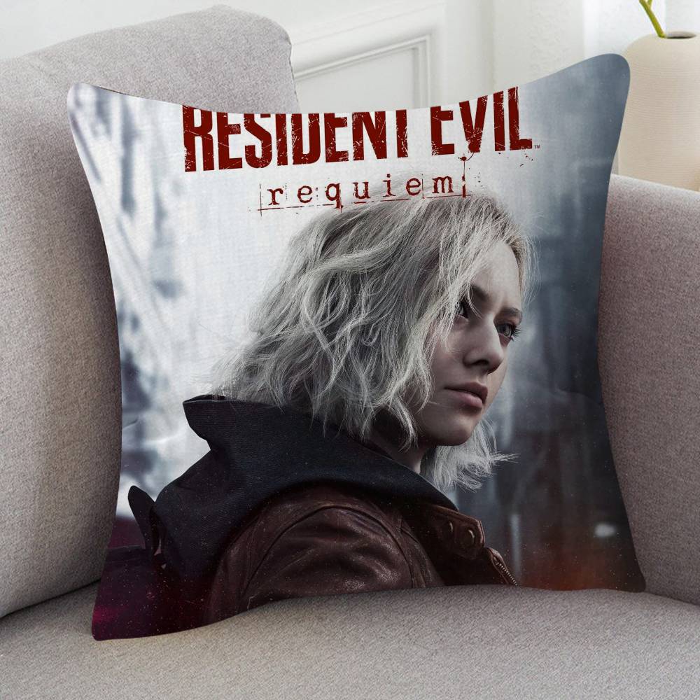 GAME Resident Evil Cushion Cover Car Throw Pillow Case For Sofa Car Christmas Gift xcm xcm