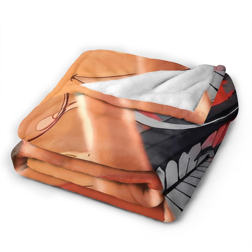 Soft Blankets Camping MOMO OKARUN Dandadan Throw Blanket Flannel Bedspread For Home Decor Funny Sofa Bed Cover