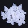 10pcs/lot Organza Fabric Butterfly Appliques Colorful Double-layer Meteor Gauze Pearl Butterfly For DIY Wedding Party Home Decor