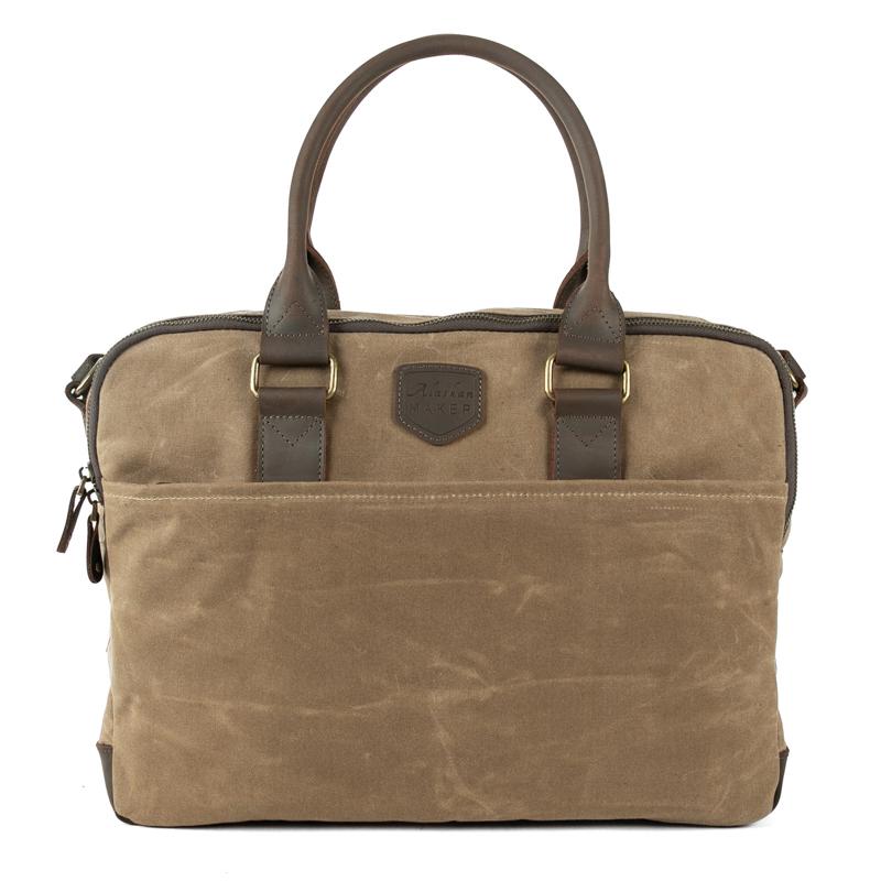 Alaskan Maker Anchorage Two-Way Waxed Canvas Laptop Bag