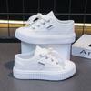 Frühling Neue Kinder Weiße Schuhe Jungen und Mädchen Canvas Schuhe Atmungsaktive Sneaker Performance Grundschüler Weiße Einzelne Schuhe