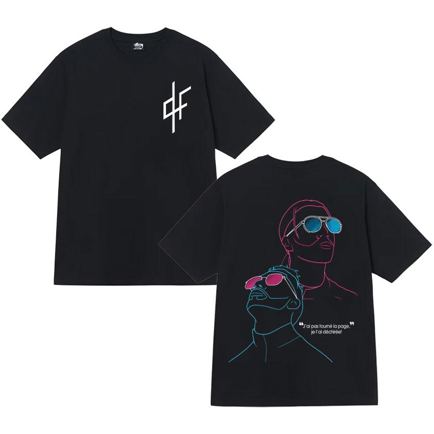 2025 Summer French Rapper PNL Graphic Printed Tshirt Mens Fashion Highquality Cotton Tshirt Casual Loose Top Y2k S