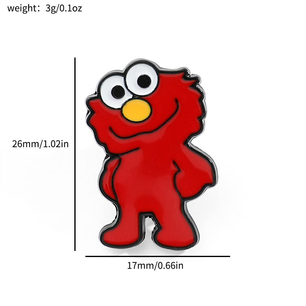 

Cute Sesame Street Character Metal Badge Sesame Street Elmo Big Bird Cookie Monster Brooch