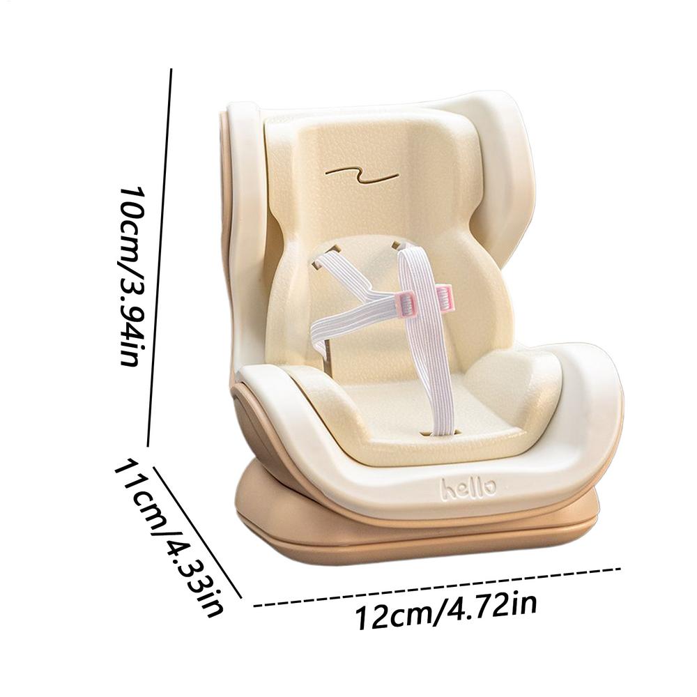 Doll Car Seat Stuffed Doll Carseat Desktop Ornament Plush Toy Carseat for Sedan Truck Creative Play Enthusiasts Playdate