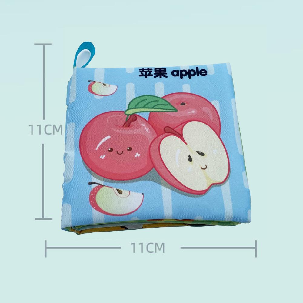 Chinese/English/Spanish Baby Cloth Book Parent-child Interactive Early Childhood Education Book Bilingual Early Education Cognitive Reading Material