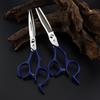 6.0 Inch Half-Body Blue Neptune Beauty Hair Scissors Straight Cutting Teeth Scissors Thin Cutting Hair Salon Special Foreign Trade Explosion
