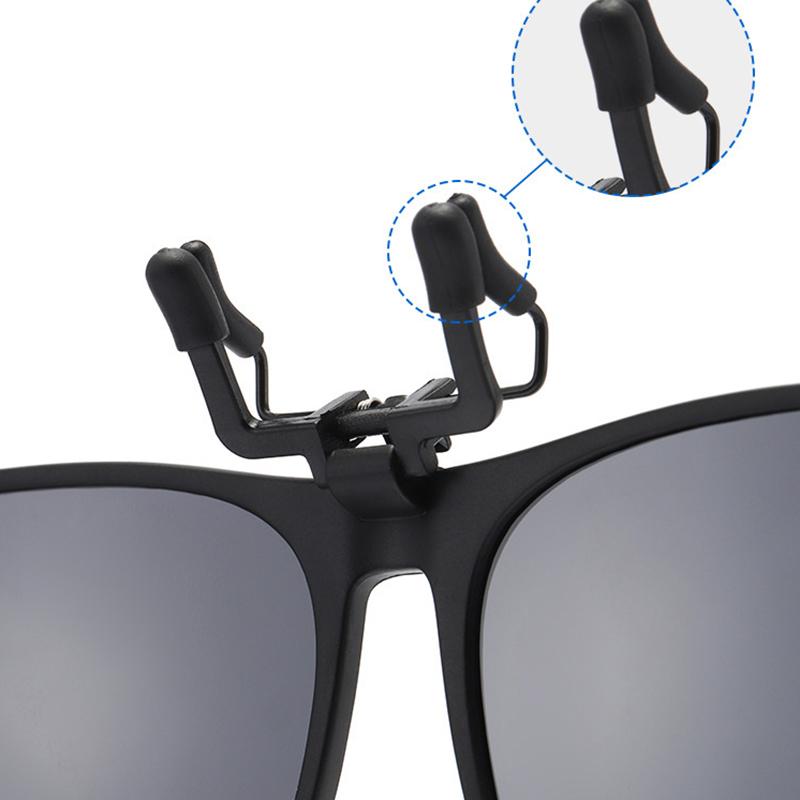 2 szt. Modne ultralekkie okulary przeciwsłoneczne TR z klipsem dla kierowców, okulary noktowizyjne, unisex, podróżne okulary przeciwsłoneczne