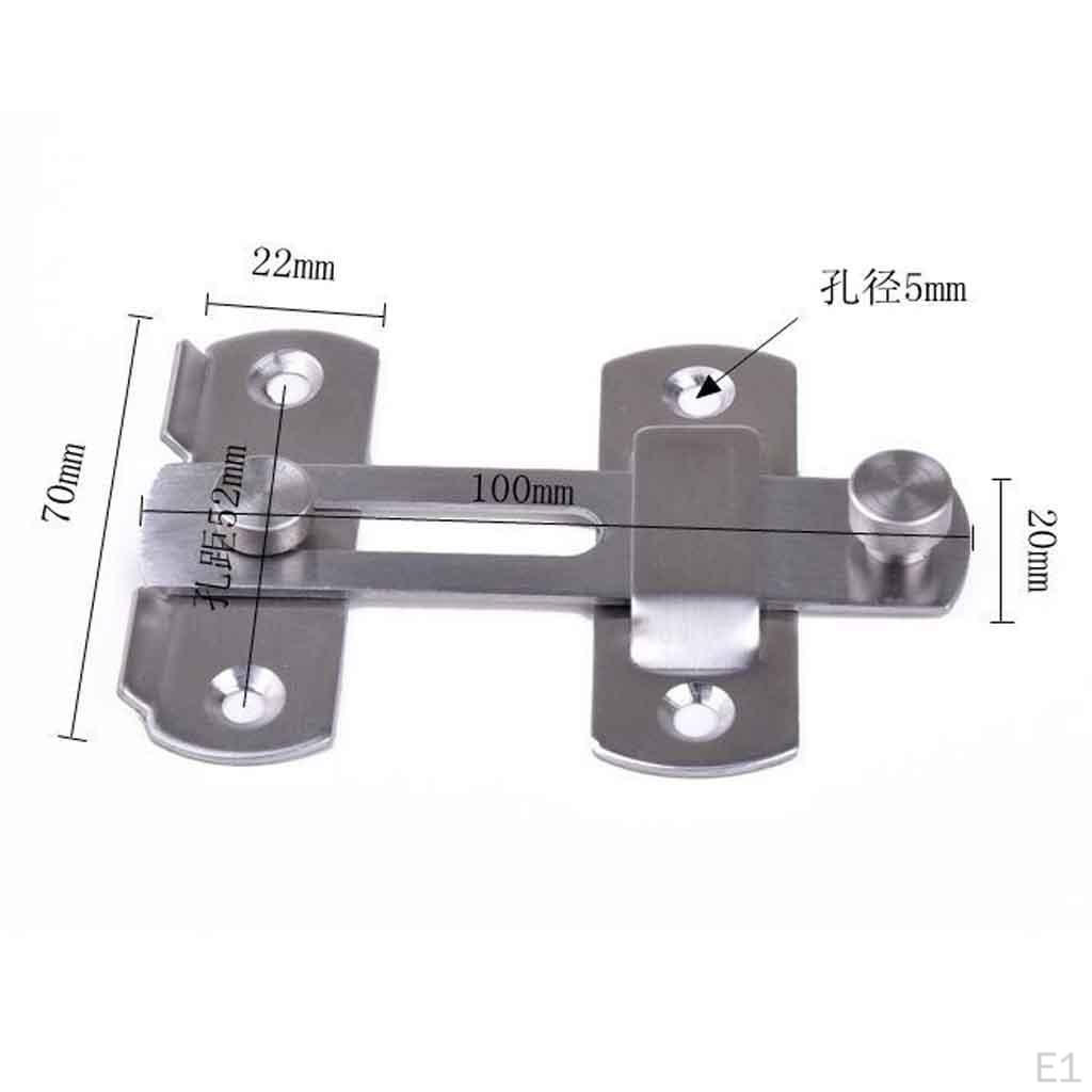 Zăvor glisant de protecție ușă 4" Blocare cu cataramă și zăvor Siguranțe de siguranță pentru ferestre