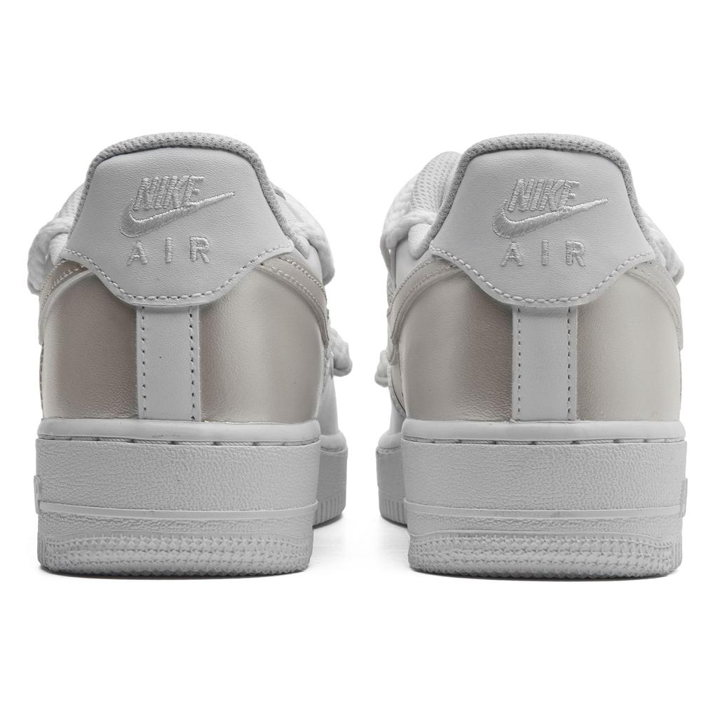 Nike Air Force 1 Wear resistant And Lightweight Low top Skateboard Shoes Unisex White Silver CW2288-111(Team55-)