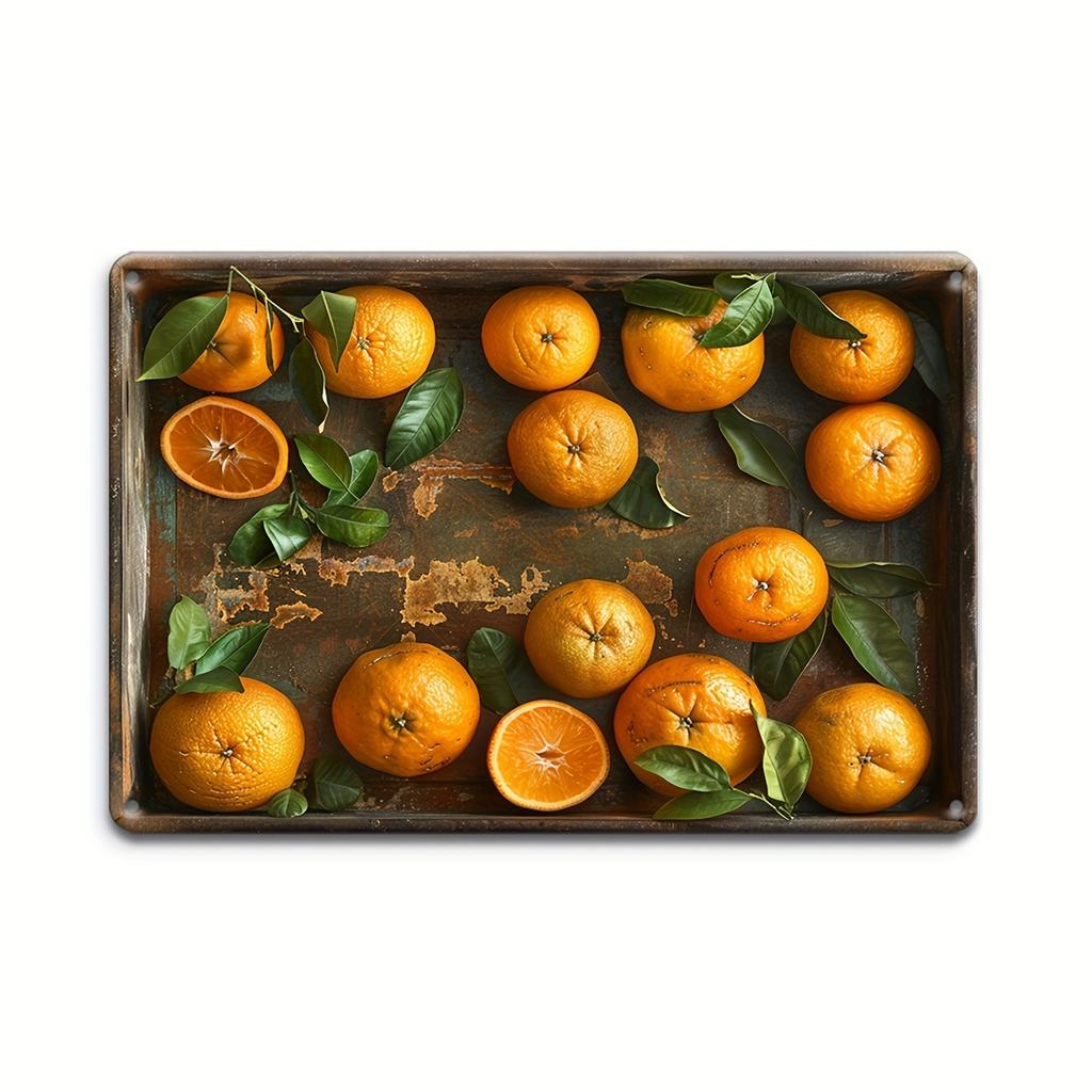 Vintage 3D Vegetables and Fruits Metal Tin Sign Plaque Decorative Plates for Farm Club Man Cave Bar Home Hotel Cafe Wall Decor