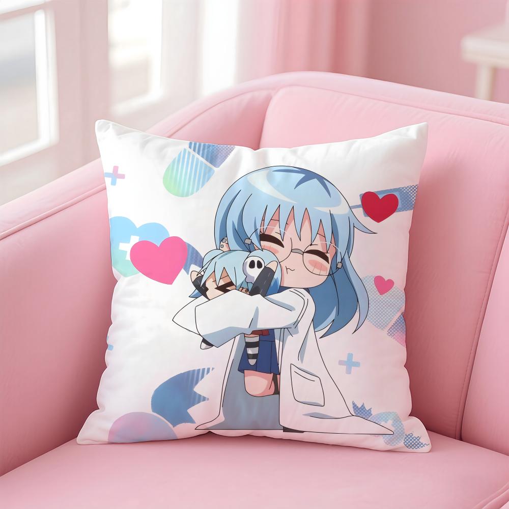 Ninja To Koroshiya No FutariGurashi Cushion Cover Comfortable Reversible Pillow Cover Ideal For Car Sofa Bedroom & Beyond