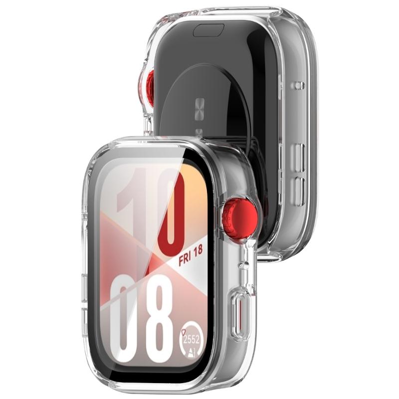 Scratch Resistant Case Skin For Watch Fit 4 Waterproof Screen Protector Shell Smartwatch Housing PC Glass Antidust Cover