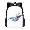 Orca Whale And Dolphin Marine Life Backpack Hot Sale Daypack Large Capacity BookBag School Bag Shoulder Bags for Men Women