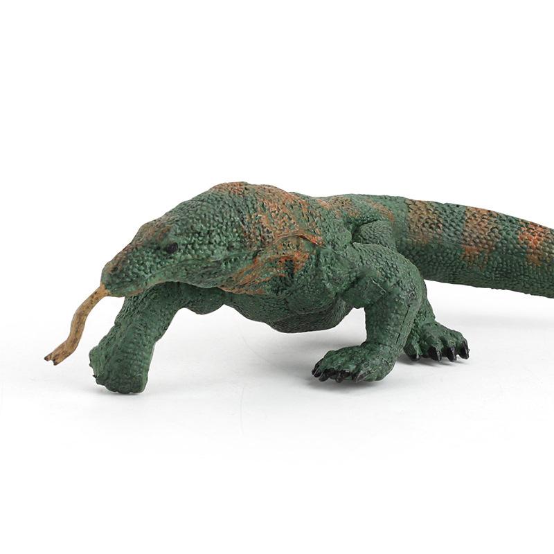 Exceptional Pvc Komodo Dragon Figurine Lifelike Reptile Wildlife Model For Collectors 16x45x32cm