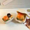 Chick Hamburger Refrigerator Magnet Resin Simulated Food Decorative Fridge Magnet Memo Notes Photo Holder for Home Kitchen Office