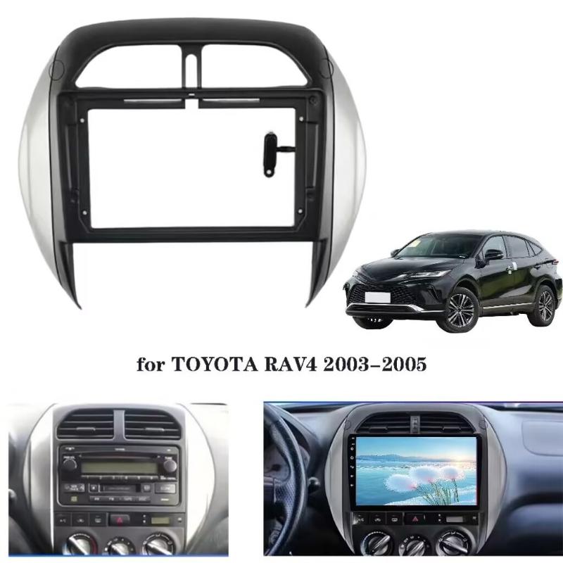9 Inch Car Frame Fascia Adapter Android Dash Fitting Panel Kit Fit For Toyota RAV4 2003-2005 Car Frame