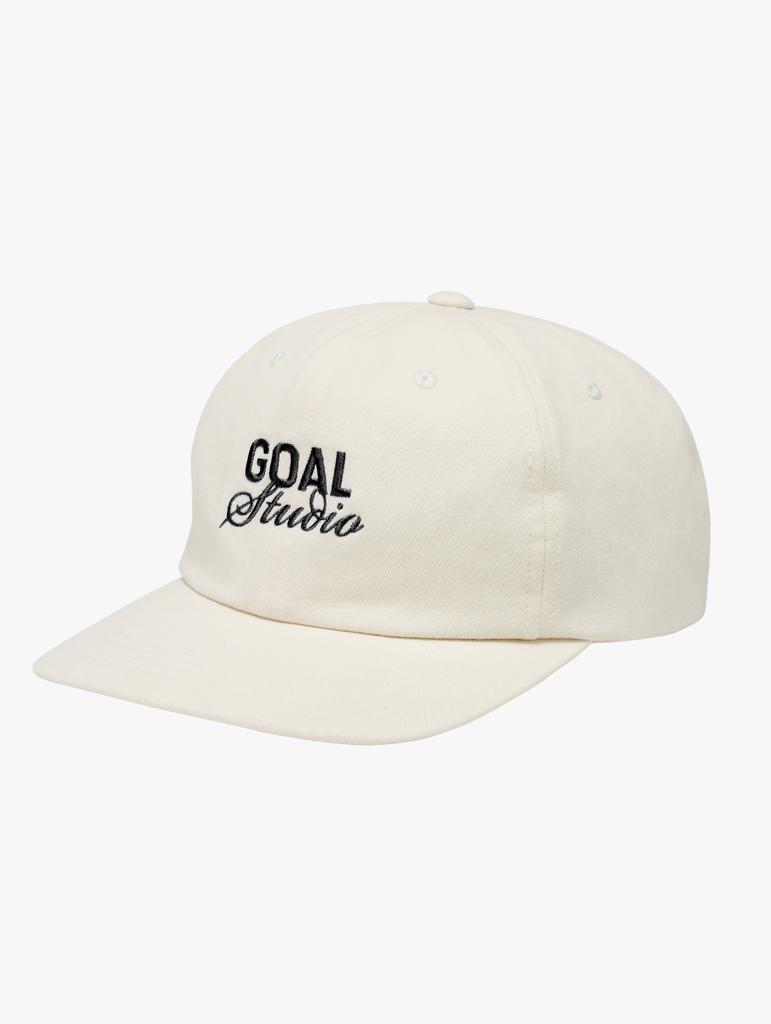 GOALSTUDIO Flat Brim Cap-Off White