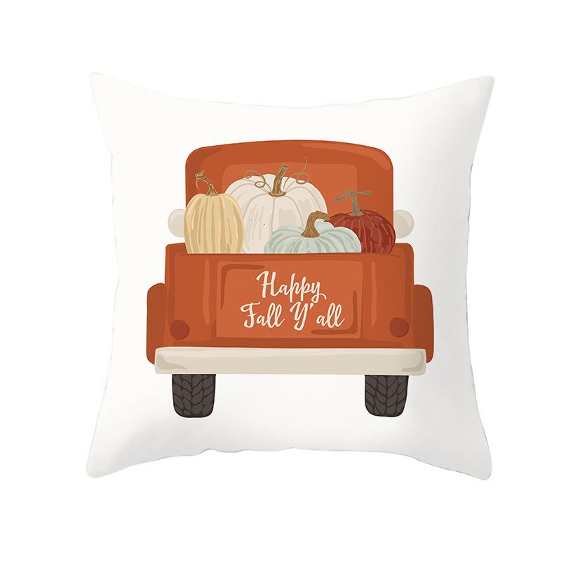 New Thanksgiving Pillow Cover Thanksgiving Harvest Pumpkin Home Cushion Cover