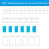 Non-Toxic 32*32 Dots Double Sided Baseplate Building Blocks Door And Windows Classical Base Plate Bricks Kids Toys Compatible Brand Blocks