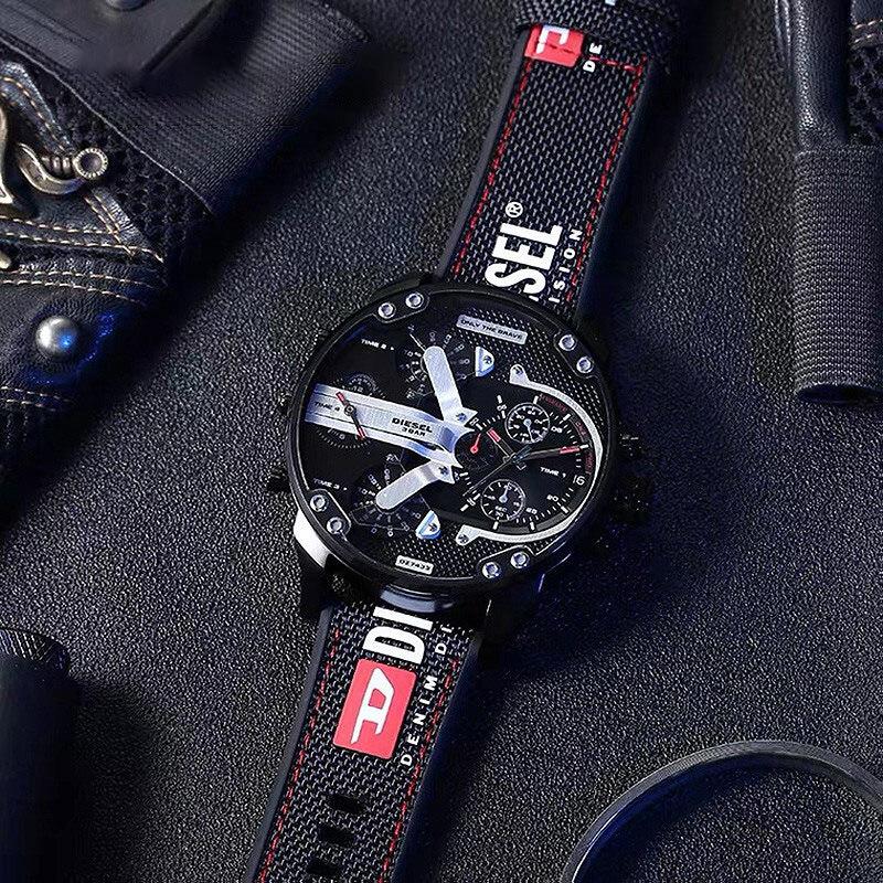 Diesel Armor Series Watch Quartz Movement Nylon Strap Black Dial Men watches DZ7433