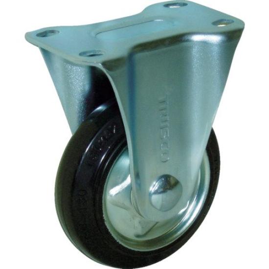 TRUSCO Fixed Caster with Rubber Wheels for MKP Resin Carts EKS-100 100